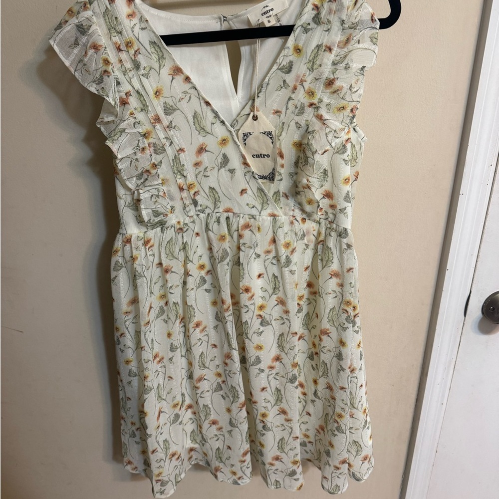 Entro Floral Ruffle Dress